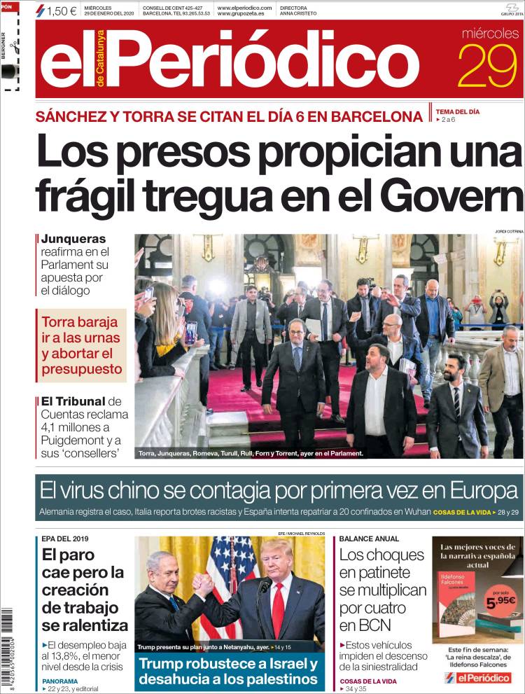 Portada de El Periódico (Espa&ntilde;a)