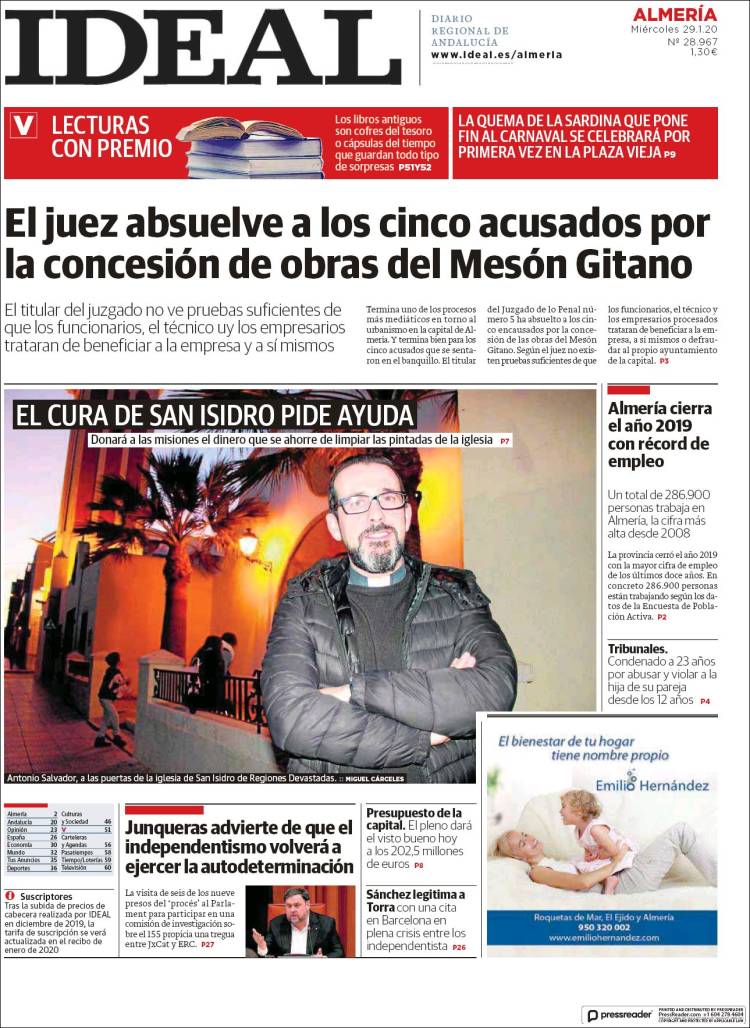 Portada de Ideal Almeria (Espa&ntilde;a)