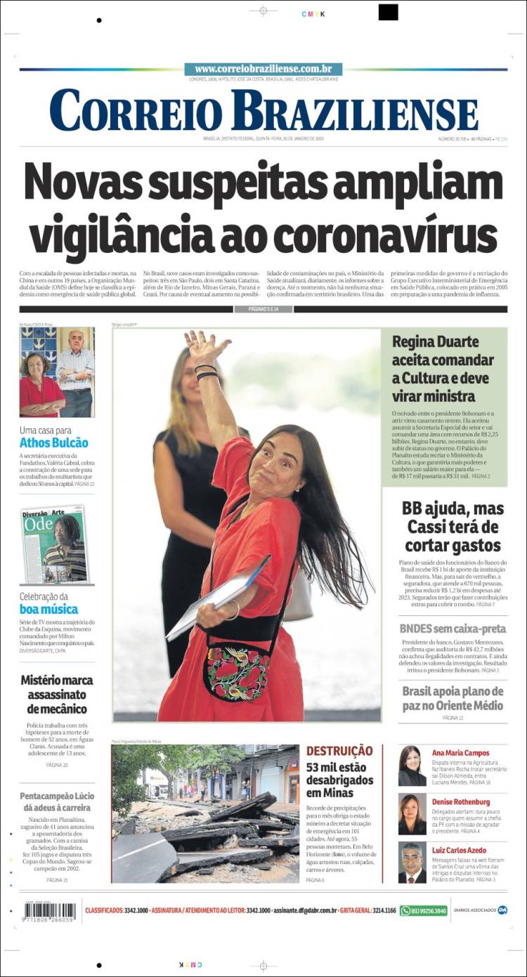 Portada de Correio Braziliense (Brasil)