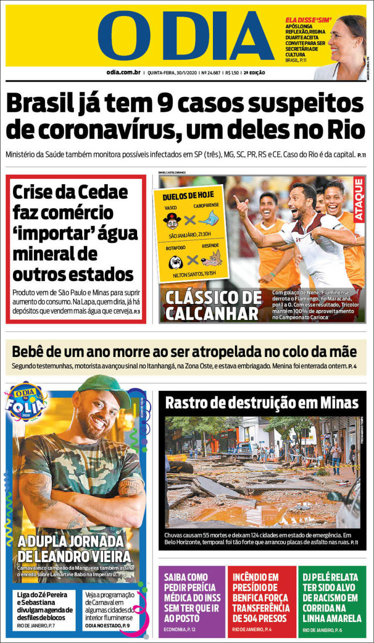 Portada de O Dia (Brasil)