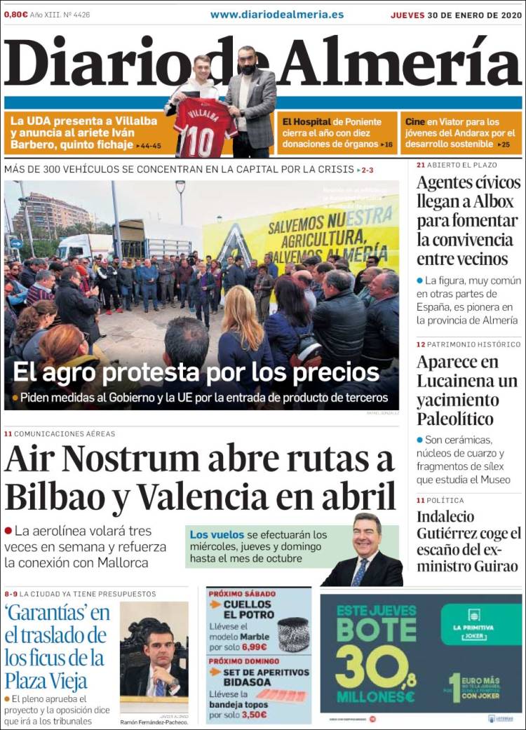 Portada de Diario de Almería (Espa&ntilde;a)