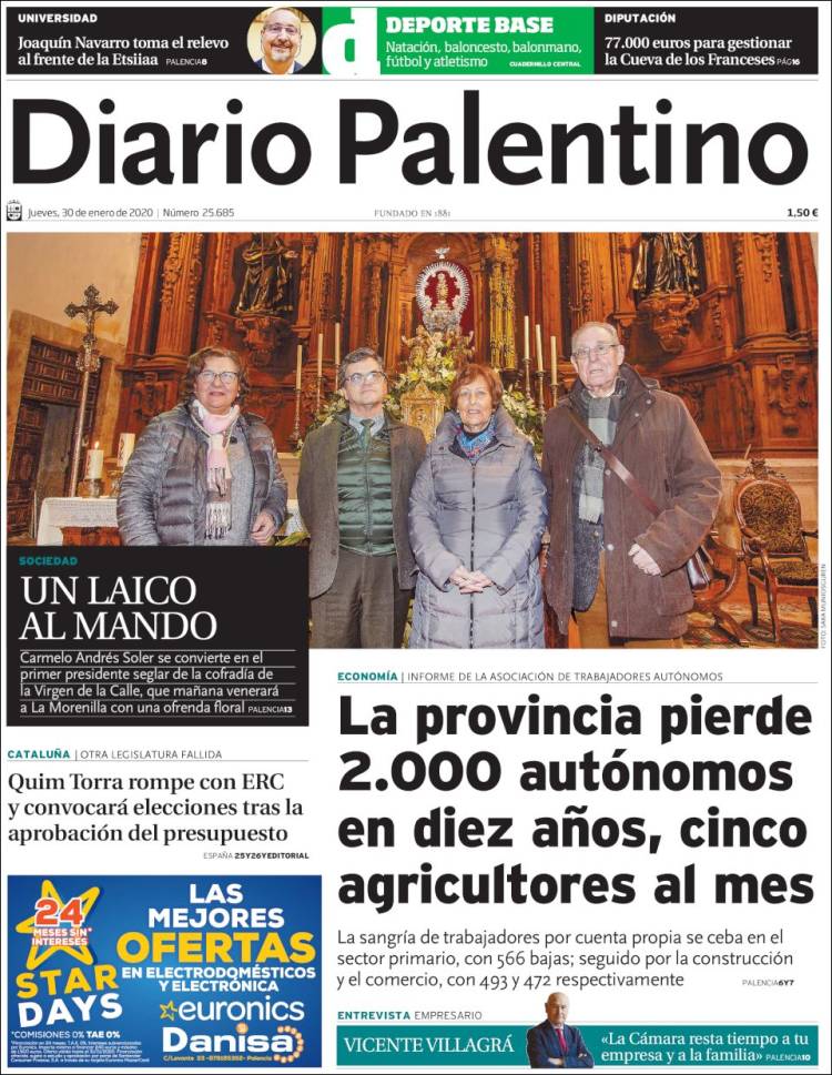 Portada de Diario Palentino (Espa&ntilde;a)