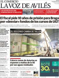 Portada de El Comercio - Avilés (Espa&ntilde;a)