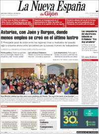 Portada de La Nueva España - Gijón (Espa&ntilde;a)