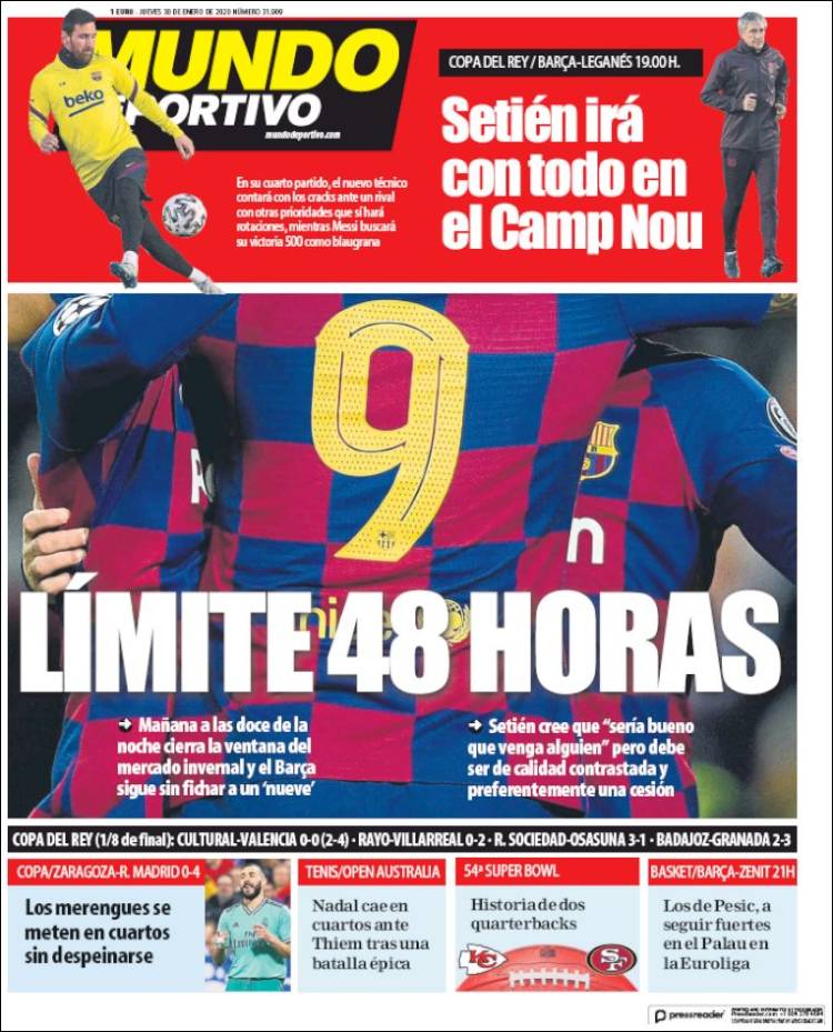 Portada de El Mundo Deportivo (Espa&ntilde;a)