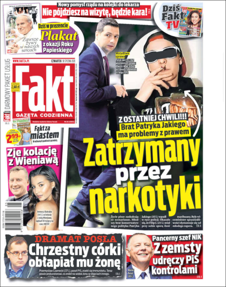 Portada de Fakt (Polonia)