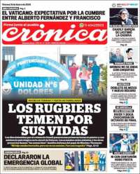 Portada de Crónica (Argentina)