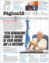 Portada de Página/12 (Argentina)