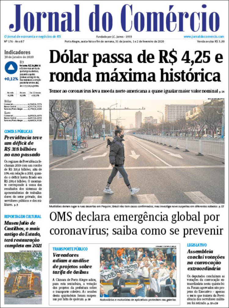 Portada de Jornal do Comércio (Brasil)