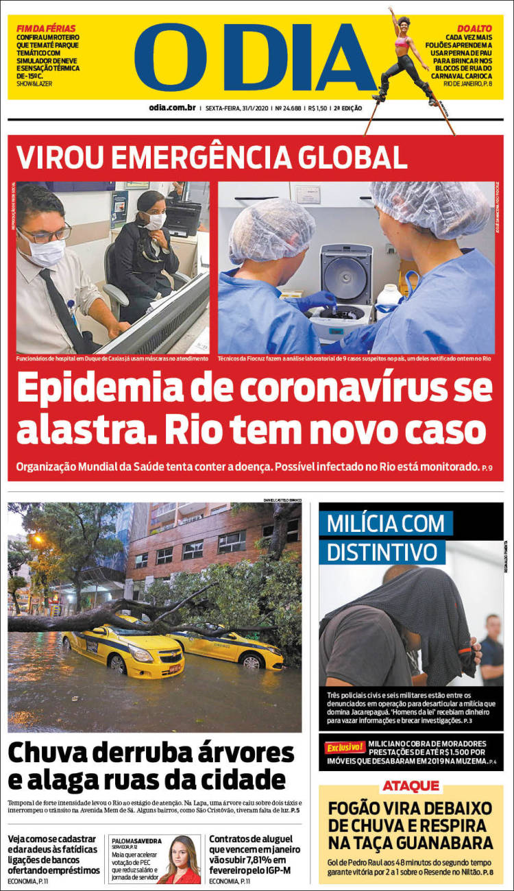 Portada de O Dia (Brasil)