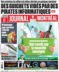 Portada de Le Journal de Montréal (Canada)