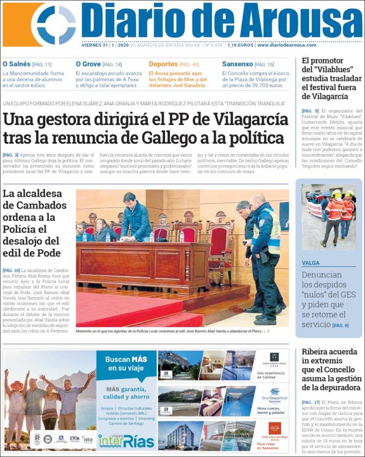 Portada de Diario de Arousa (España)