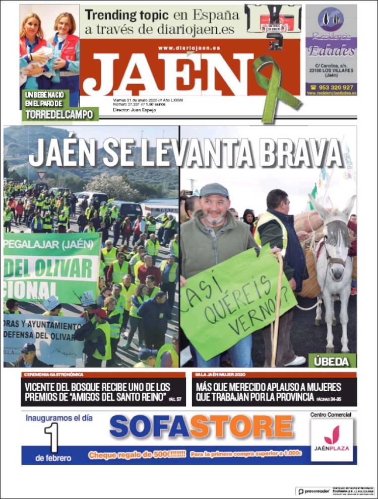 Portada de Diario Jaén (España)