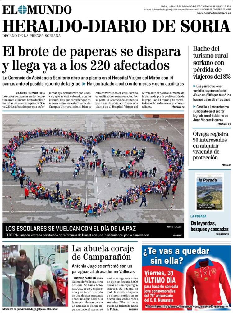 Portada de Diario de Soria (España)