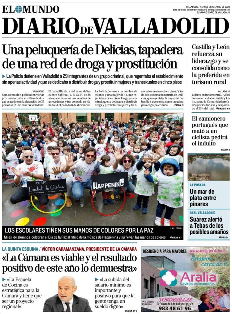 Portada de Diario de Valladolid (España)