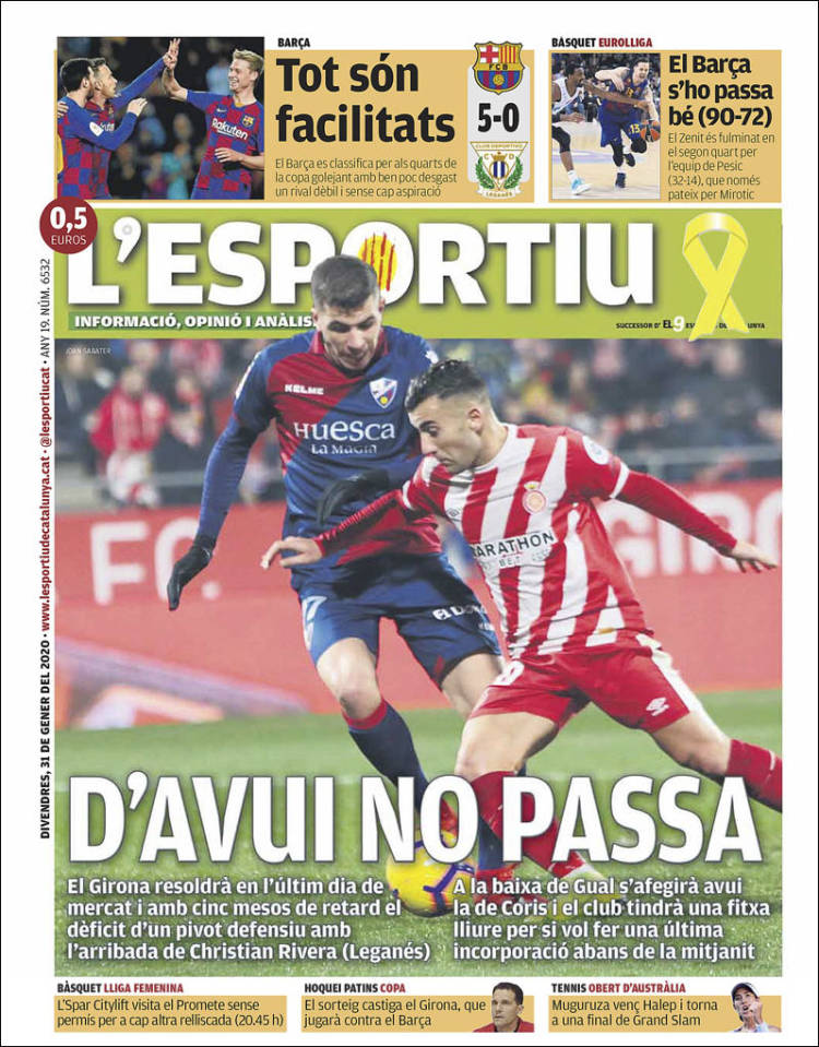 Portada de L'Esportiu : Girona (España)