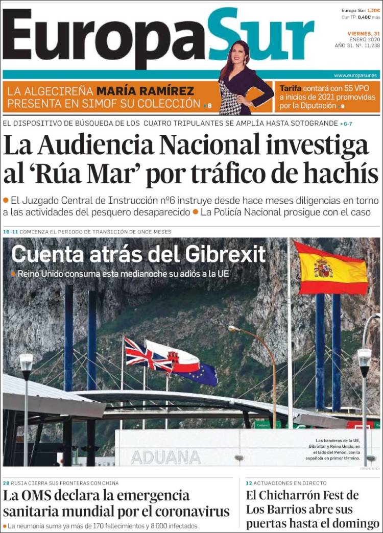 Portada de Europa Sur (España)