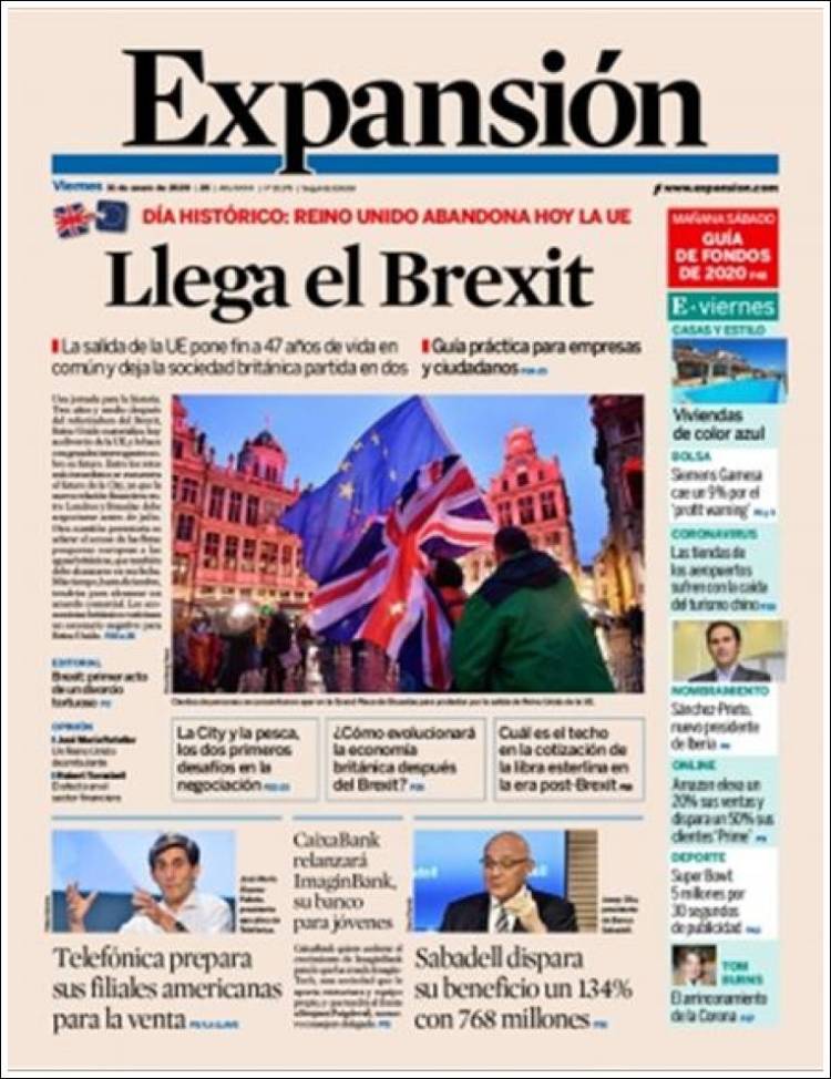 Portada de Expansión (Espa&ntilde;a)