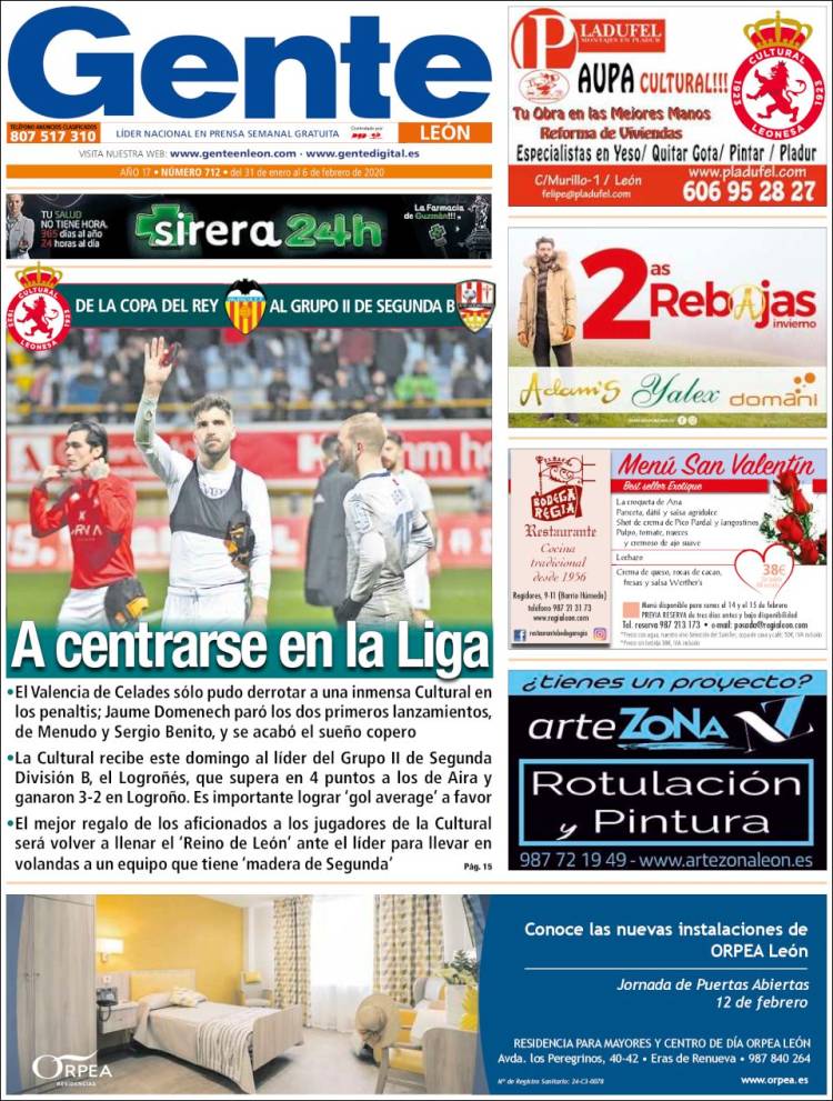 Portada de Gente en León (España)