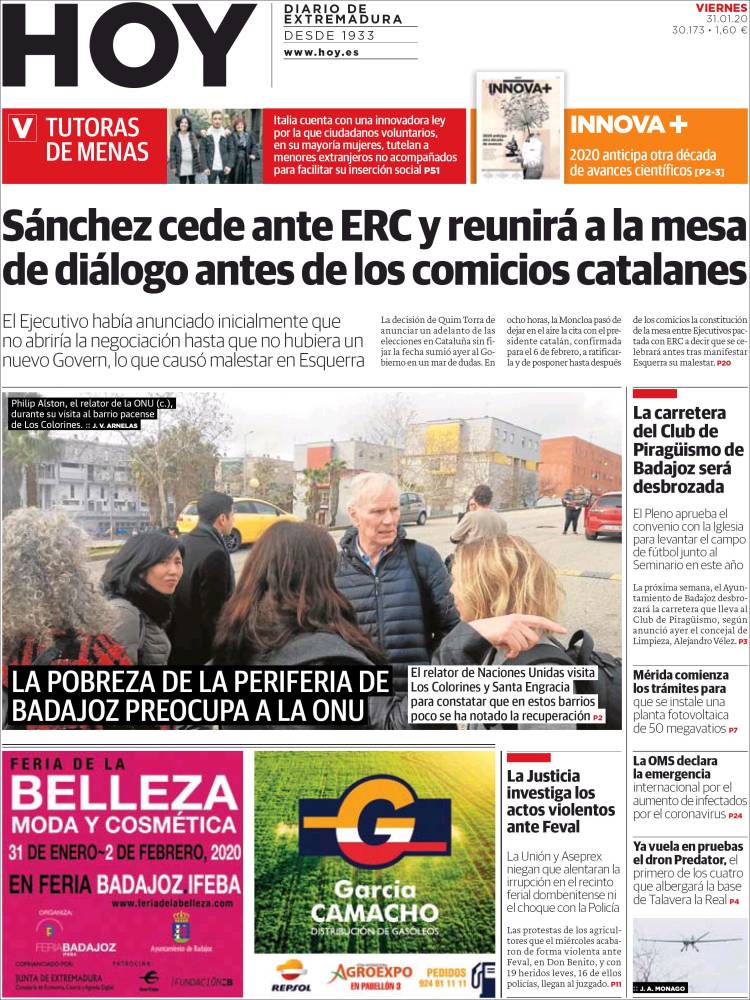 Portada de Hoy - Badajoz (España)