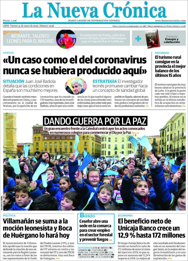 Portada de La Nueva Crónica (España)