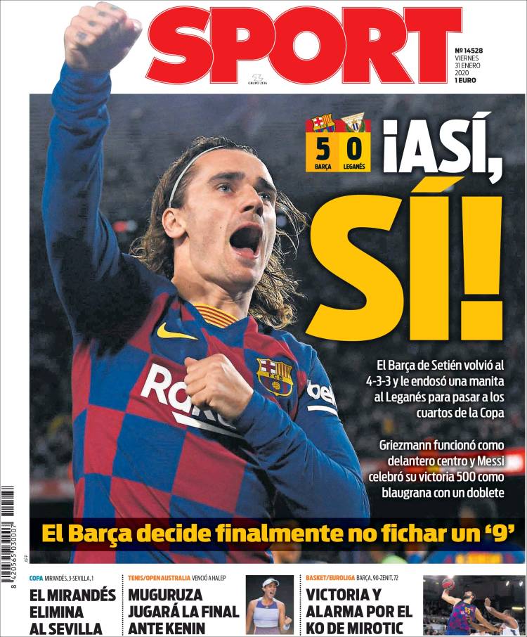 Portada de Sport (España)