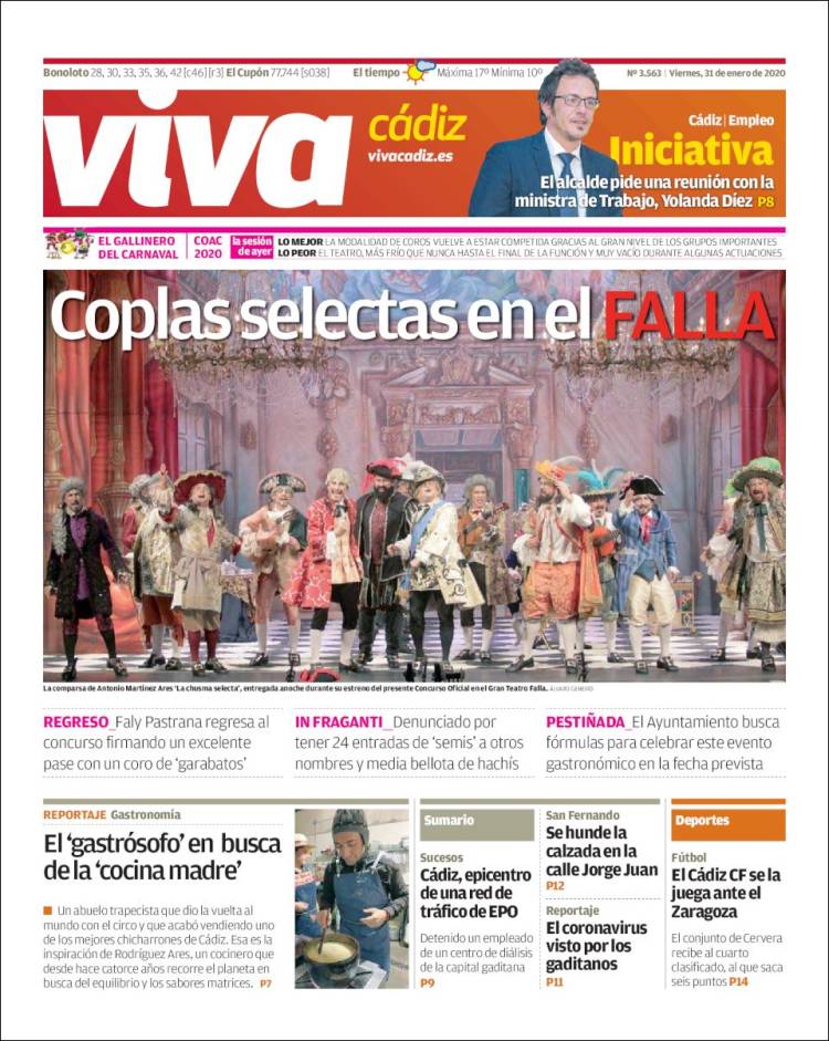 Portada de Viva Cadiz (España)