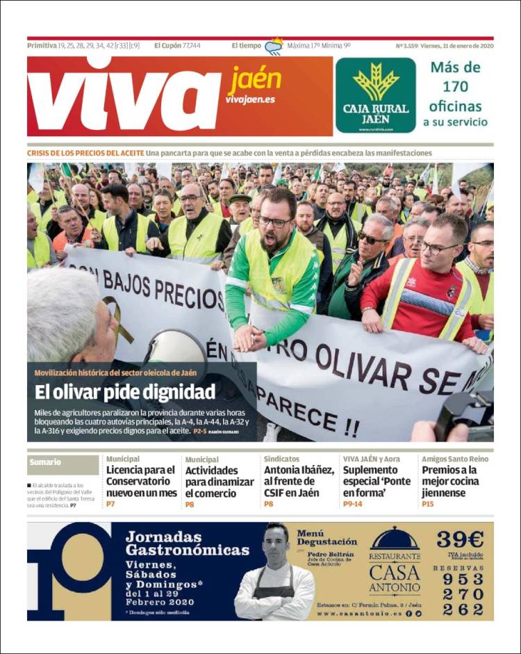 Portada de Viva Jaén (España)