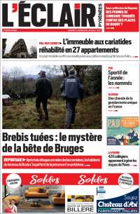 Portada de L'Eclair des Pyrénées (Francia)