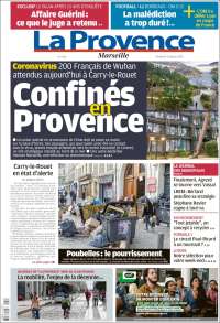 Portada de La Provence (Francia)