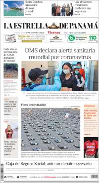 Portada de La Estrella de Panamá (Panama)