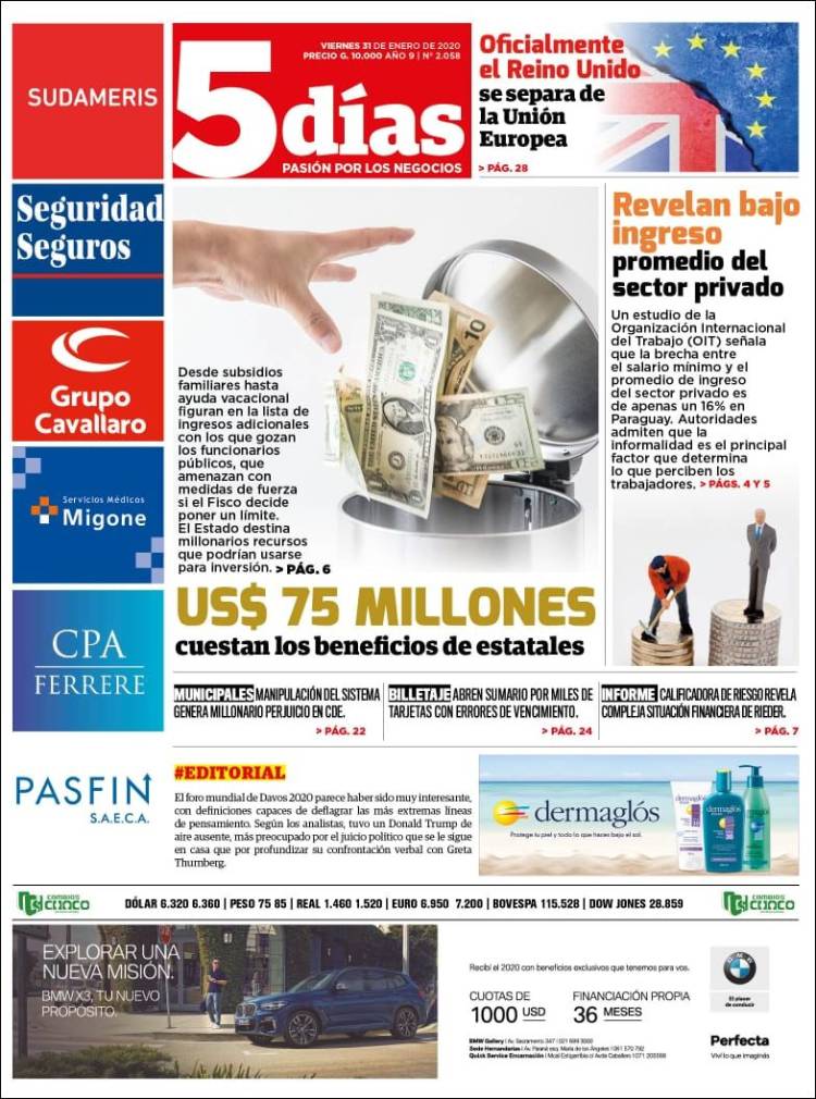 Portada de 5 Días (Paraguay)