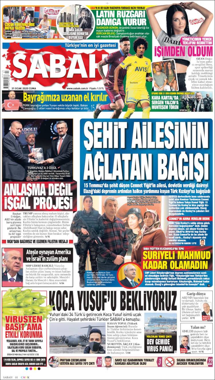 Portada de Sabah (Turqu&iacute;a)