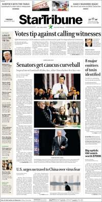 Portada de Star Tribune (USA)