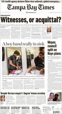 Portada de Tampa Bay Times (USA)