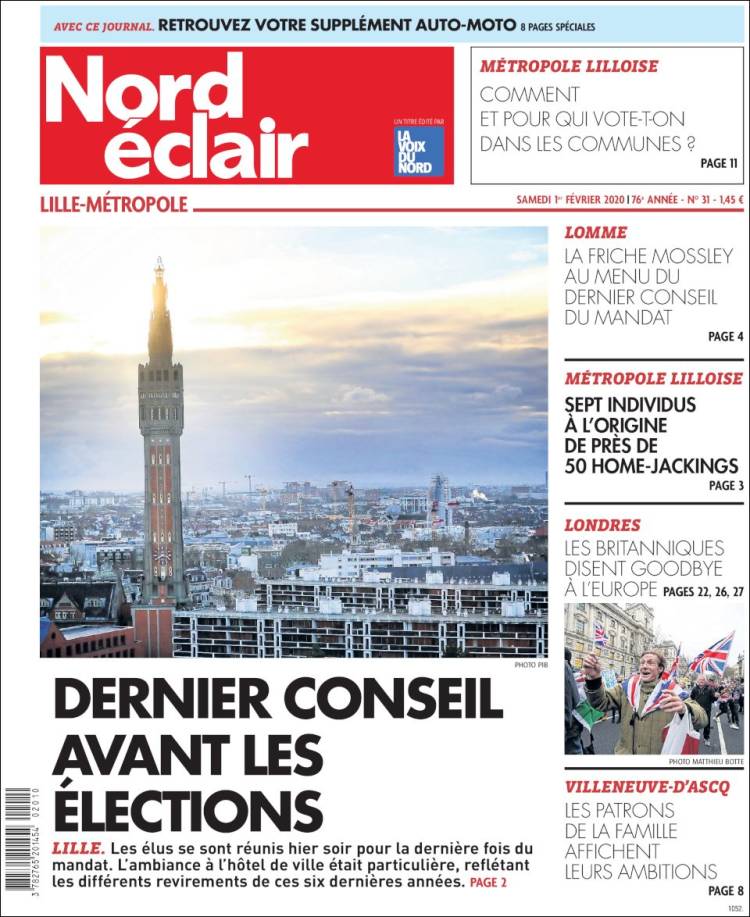 Portada de Nord Éclair (Francia)