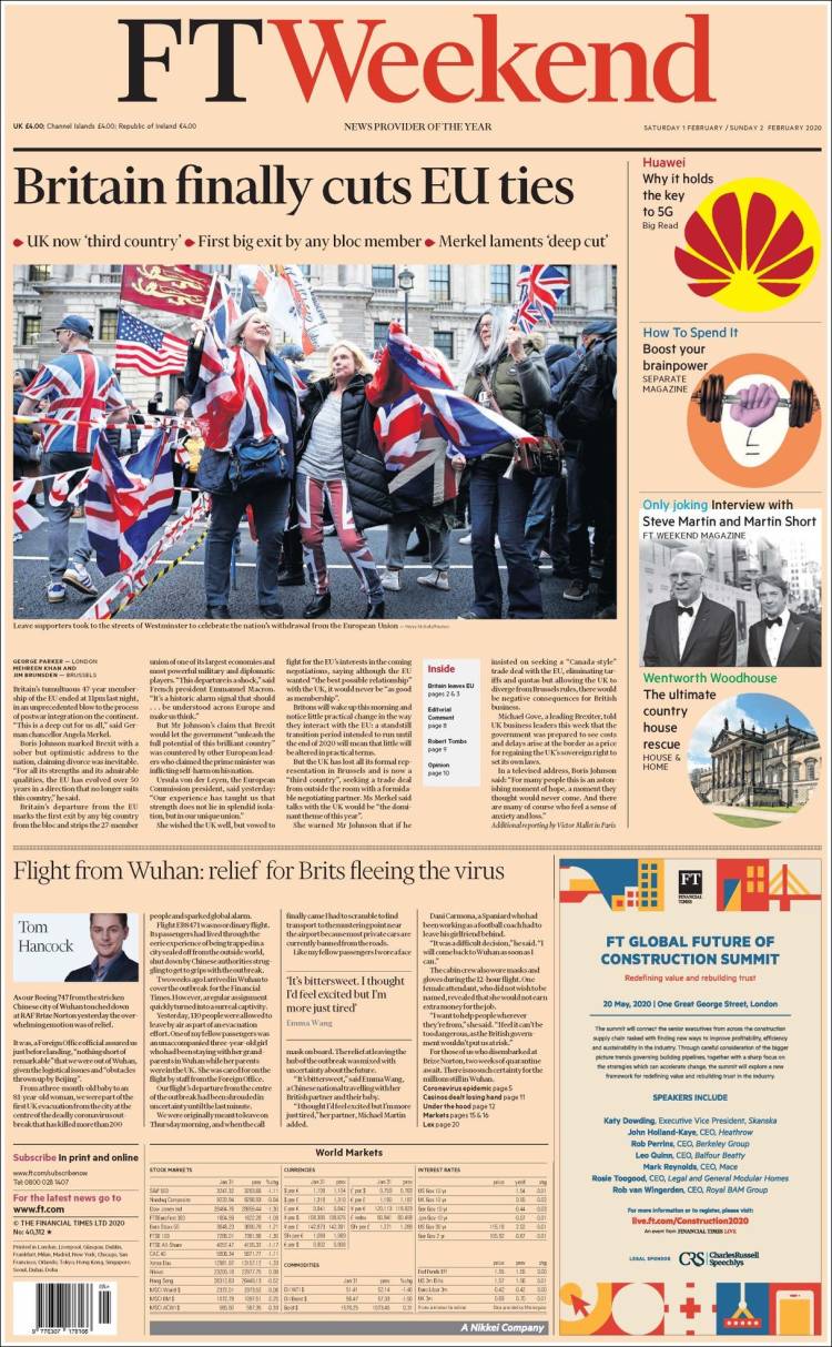 Portada de Financial Times (United Kingdom)