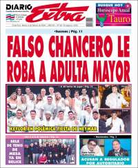 Portada de Diario Extra (Costa Rica)