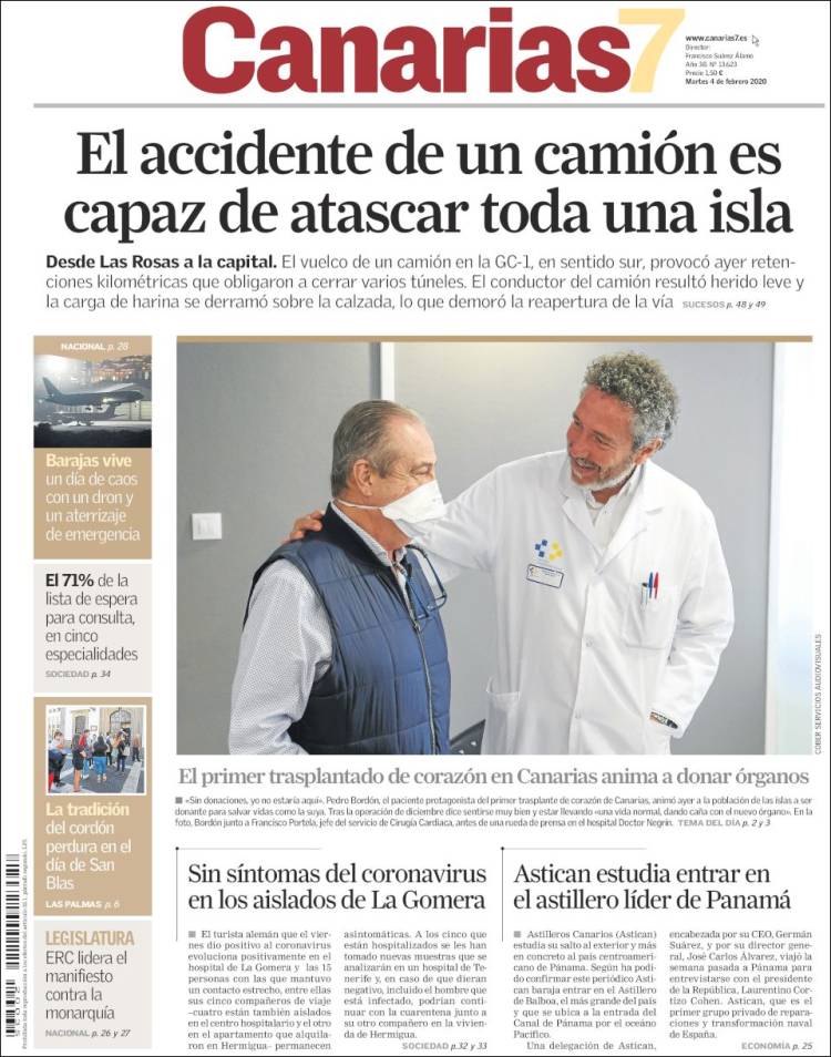 Portada de Canarias 7 (Spain)