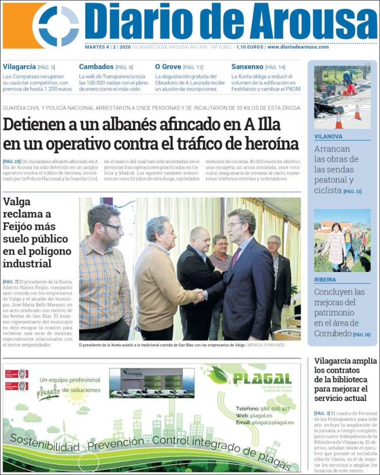 Portada de Diario de Arousa (Spain)