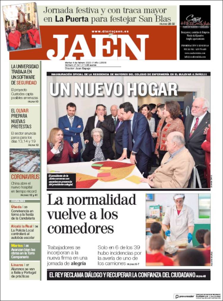 Portada de Diario Jaén (Spain)