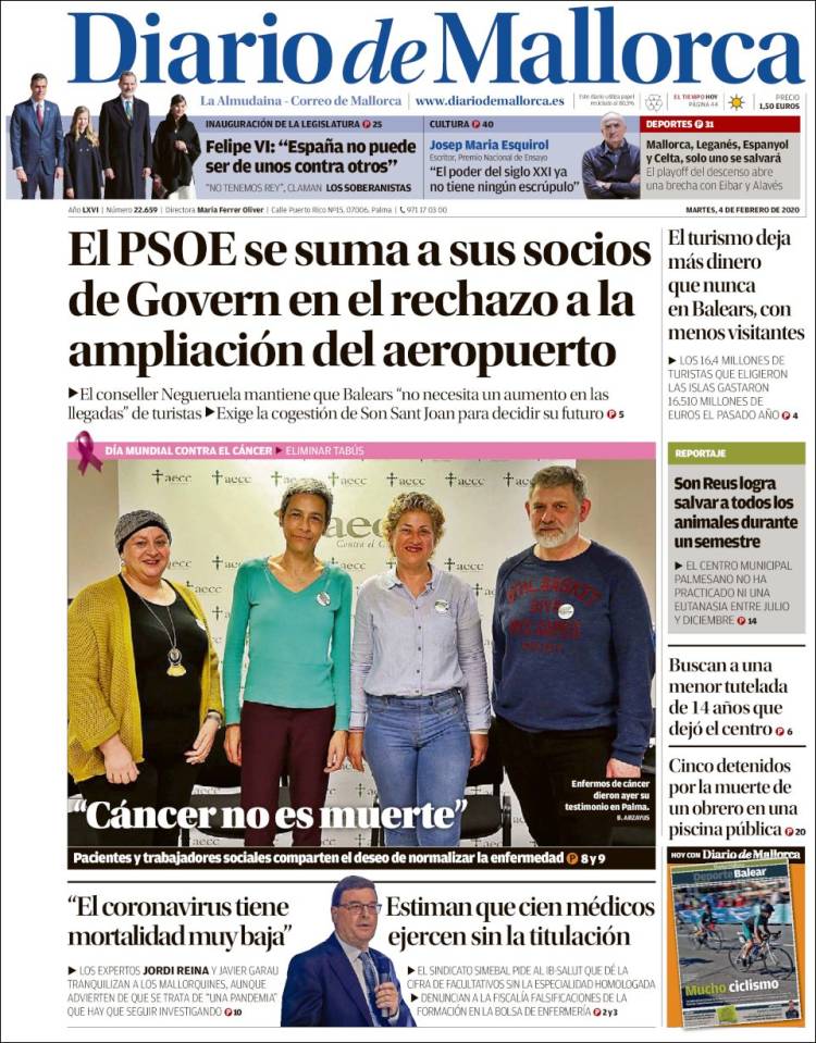 Portada de Diario de Mallorca (Spain)