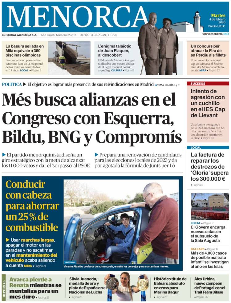 Portada de Menorca - Diario Insular (Spain)