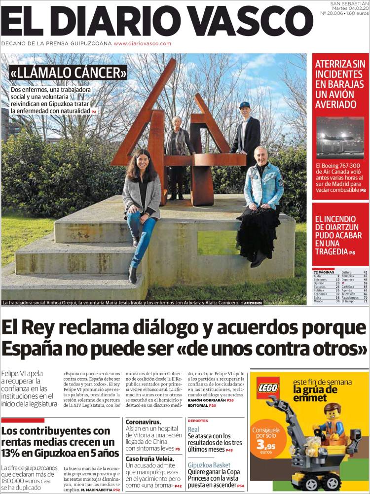 Portada de Diario Vasco (Spain)