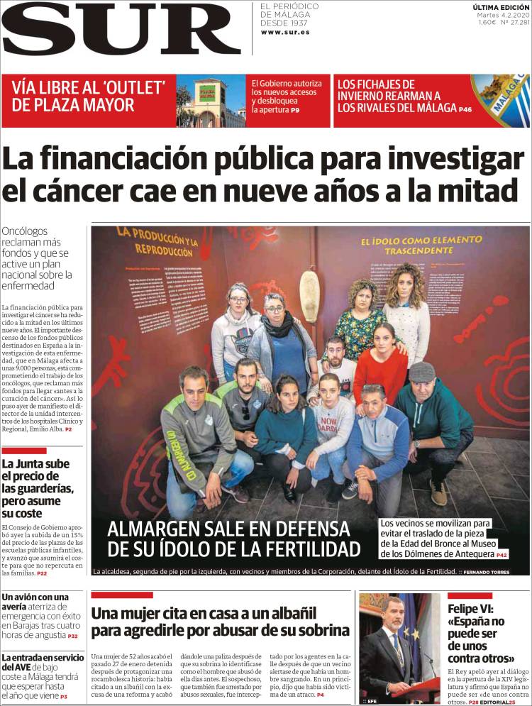 Portada de Diario el Sur (Spain)