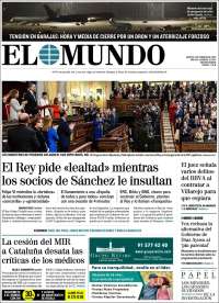 Portada de El Mundo (Spain)