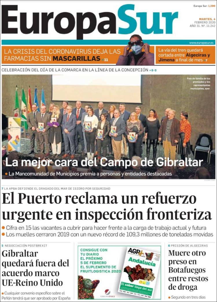 Portada de Europa Sur (Spain)