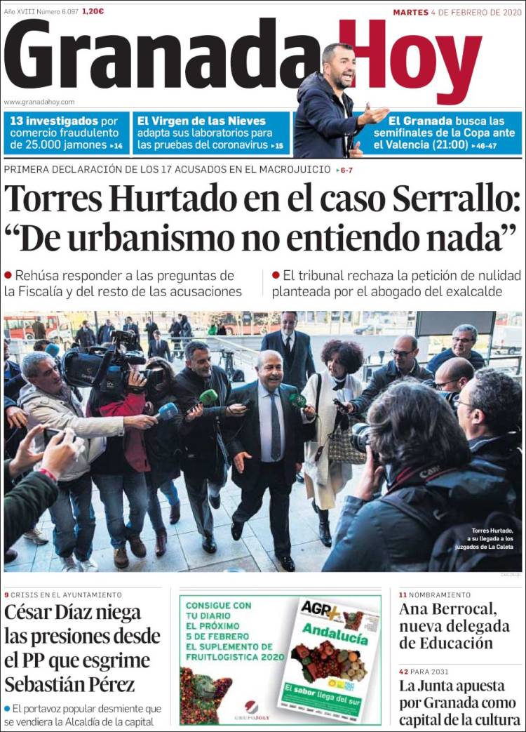 Portada de Granada Hoy (Spain)