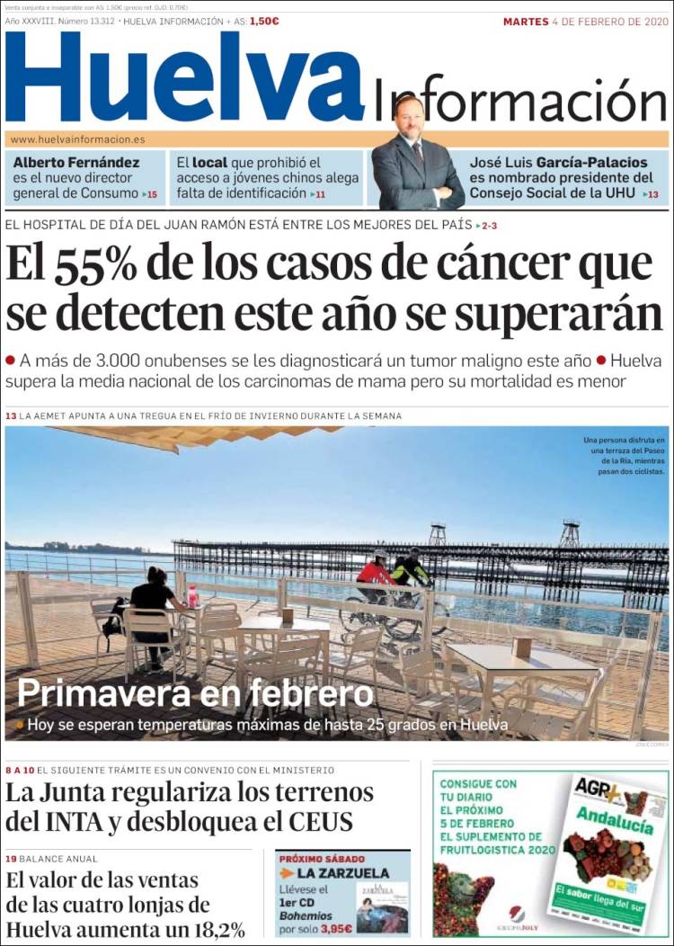 Portada de Huelva Información (Spain)