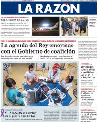 Portada de La Razón (Spain)